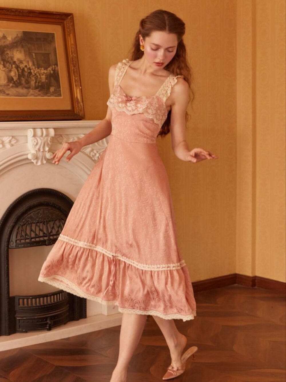 Lacemade Pink Esther Dress and Corset - Picture 10 of 13
